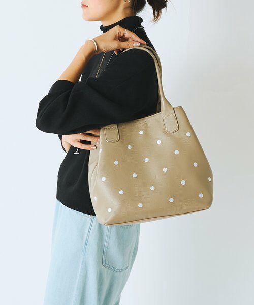 BEARDSLEY / ビアズリー トートバッグ | ドット刺繍バッグ/大 | 詳細10