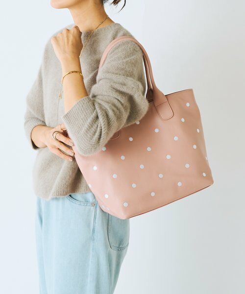 BEARDSLEY / ビアズリー トートバッグ | ドット刺繍バッグ/大 | 詳細16