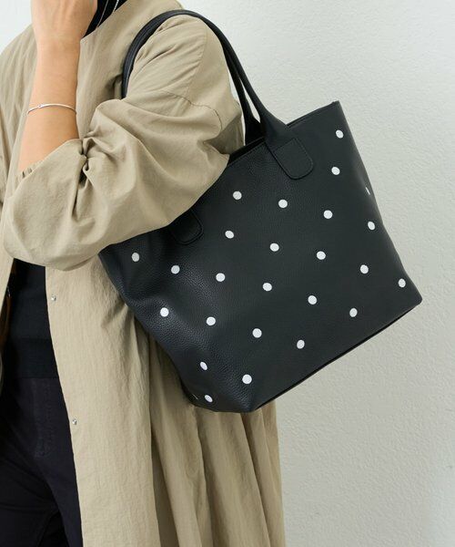 BEARDSLEY / ビアズリー トートバッグ | ドット刺繍バッグ/大 | 詳細2