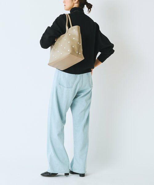 BEARDSLEY / ビアズリー トートバッグ | ドット刺繍バッグ/大 | 詳細9