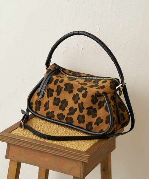 BEARDSLEY / ビアズリー トートバッグ | 2WAYレザーショルダー（レオパード） | 詳細1
