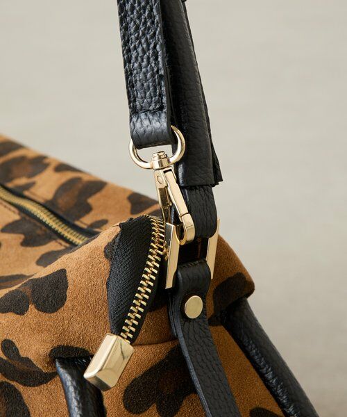 BEARDSLEY / ビアズリー トートバッグ | 2WAYレザーショルダー（レオパード） | 詳細12