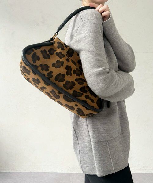 BEARDSLEY / ビアズリー トートバッグ | 2WAYレザーショルダー（レオパード） | 詳細3