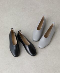 BEARDSLEY / ビアズリー シューズ | 《CORSO ROMA 9》レザーフラットシューズ