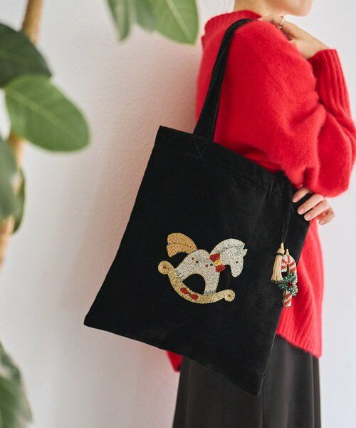 BEARDSLEY / ビアズリー トートバッグ | 《CITRUS》木馬刺繍トートバッグ | 詳細1