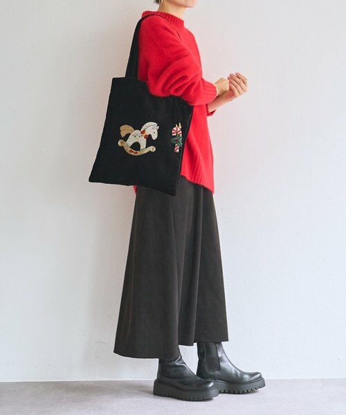 BEARDSLEY / ビアズリー トートバッグ | 《CITRUS》木馬刺繍トートバッグ | 詳細3