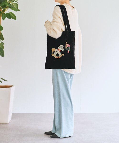 BEARDSLEY / ビアズリー トートバッグ | 《CITRUS》木馬刺繍トートバッグ | 詳細6