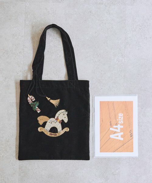 BEARDSLEY / ビアズリー トートバッグ | 《CITRUS》木馬刺繍トートバッグ | 詳細8