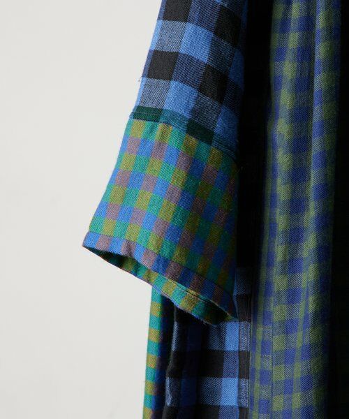 BEARDSLEY / ビアズリー ロング・マキシ丈ワンピース | 《INJIRI》カシミヤチェック柄ワンピース | 詳細15