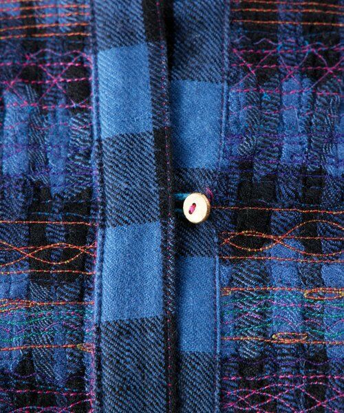 BEARDSLEY / ビアズリー ロング・マキシ丈ワンピース | 《INJIRI》カシミヤチェック柄ワンピース | 詳細18