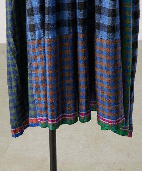 BEARDSLEY / ビアズリー ロング・マキシ丈ワンピース | 《INJIRI》カシミヤチェック柄ワンピース | 詳細20