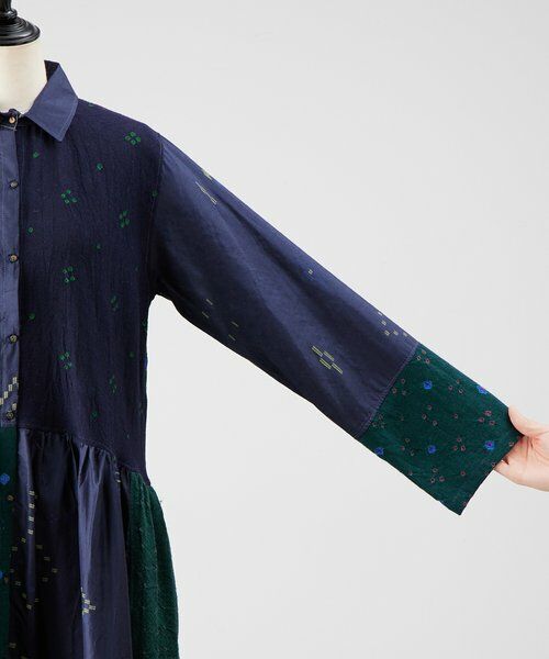 BEARDSLEY / ビアズリー ロング・マキシ丈ワンピース | 《INJIRI》シルク＆ウールシャツワンピース | 詳細14