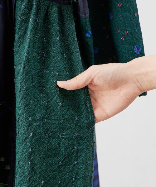 BEARDSLEY / ビアズリー ロング・マキシ丈ワンピース | 《INJIRI》シルク＆ウールシャツワンピース | 詳細15