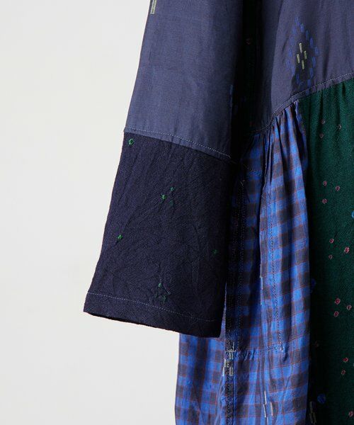 BEARDSLEY / ビアズリー ロング・マキシ丈ワンピース | 《INJIRI》シルク＆ウールシャツワンピース | 詳細17