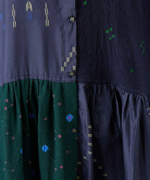 BEARDSLEY / ビアズリー ロング・マキシ丈ワンピース | 《INJIRI》シルク＆ウールシャツワンピース | 詳細20