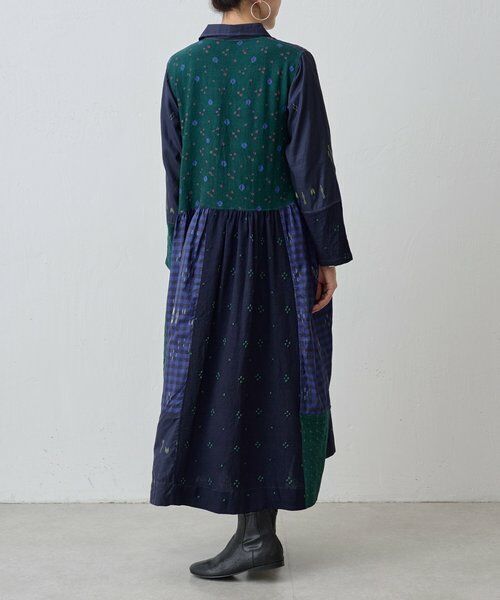BEARDSLEY / ビアズリー ロング・マキシ丈ワンピース | 《INJIRI》シルク＆ウールシャツワンピース | 詳細4