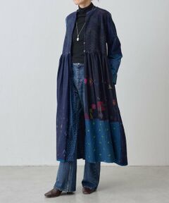 BEARDSLEY / ビアズリー ロング・マキシ丈ワンピース | 《INJIRI》シルク＆ウールワンピース羽織