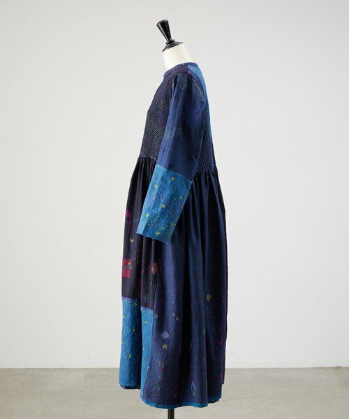 BEARDSLEY / ビアズリー ロング・マキシ丈ワンピース | 《INJIRI》シルク＆ウールワンピース羽織 | 詳細14