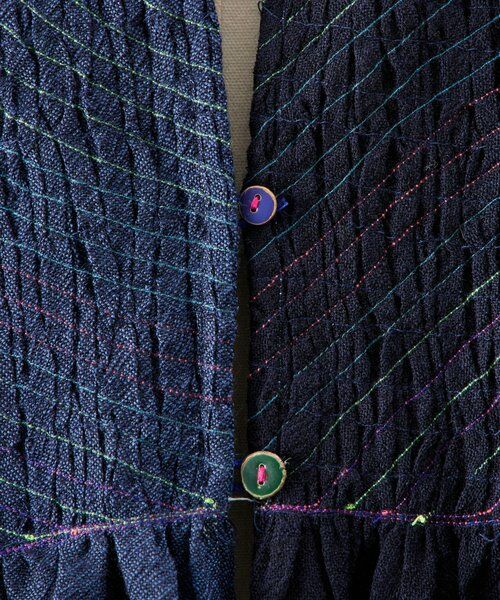 BEARDSLEY / ビアズリー ロング・マキシ丈ワンピース | 《INJIRI》シルク＆ウールワンピース羽織 | 詳細17