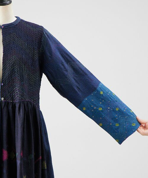 BEARDSLEY / ビアズリー ロング・マキシ丈ワンピース | 《INJIRI》シルク＆ウールワンピース羽織 | 詳細19