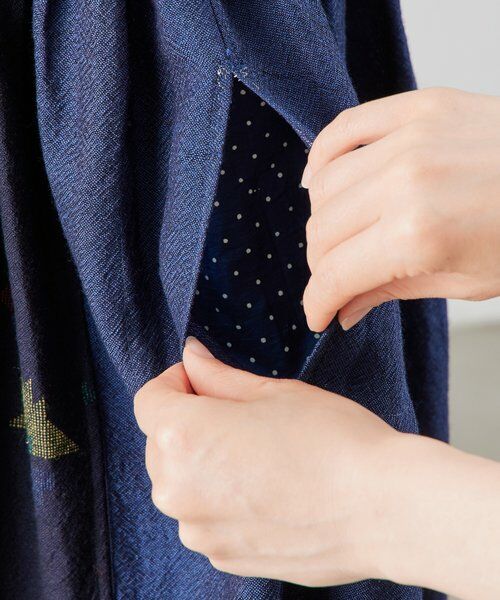 BEARDSLEY / ビアズリー ロング・マキシ丈ワンピース | 《INJIRI》シルク＆ウールワンピース羽織 | 詳細26