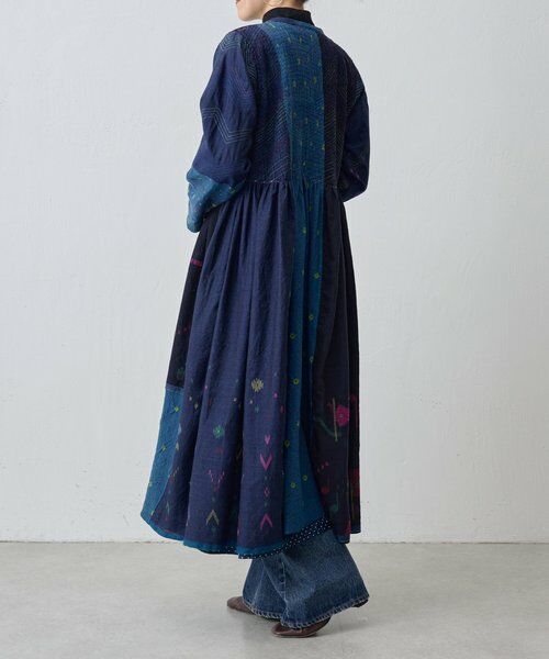 BEARDSLEY / ビアズリー ロング・マキシ丈ワンピース | 《INJIRI》シルク＆ウールワンピース羽織 | 詳細6