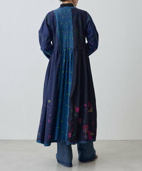 BEARDSLEY / ビアズリー ロング・マキシ丈ワンピース | 《INJIRI》シルク＆ウールワンピース羽織 | 詳細7