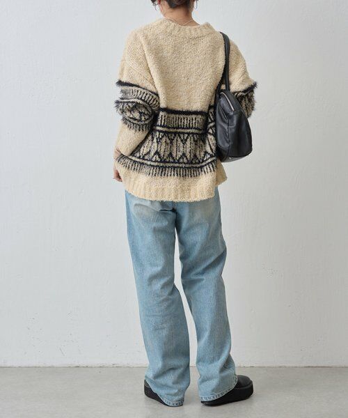 BEARDSLEY / ビアズリー ニット・セーター | ビッグフェアアイル柄プルオーバー | 詳細14