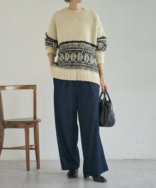 BEARDSLEY / ビアズリー ニット・セーター | ビッグフェアアイル柄プルオーバー | 詳細18