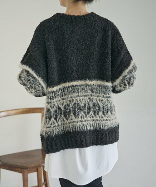 BEARDSLEY / ビアズリー ニット・セーター | ビッグフェアアイル柄プルオーバー | 詳細2