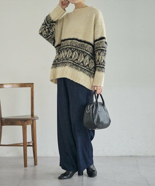 BEARDSLEY / ビアズリー ニット・セーター | ビッグフェアアイル柄プルオーバー | 詳細20