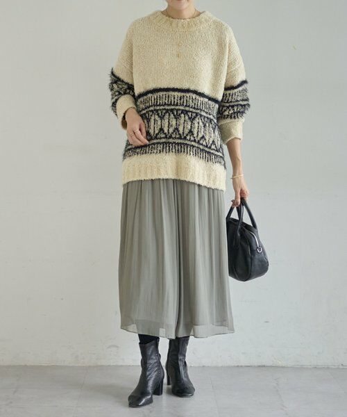 BEARDSLEY / ビアズリー ニット・セーター | ビッグフェアアイル柄プルオーバー | 詳細21