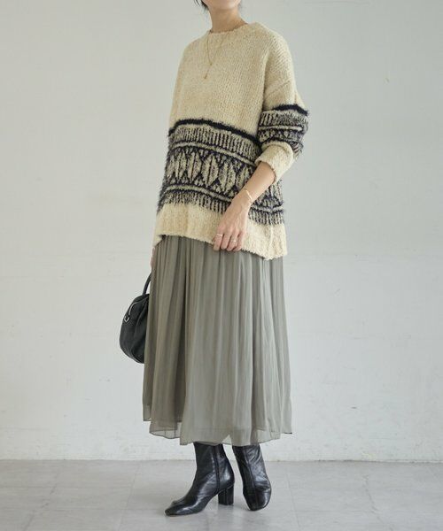 BEARDSLEY / ビアズリー ニット・セーター | ビッグフェアアイル柄プルオーバー | 詳細22