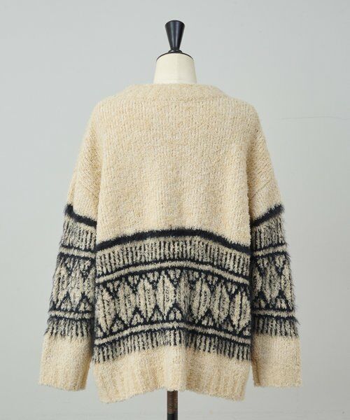 BEARDSLEY / ビアズリー ニット・セーター | ビッグフェアアイル柄プルオーバー | 詳細28