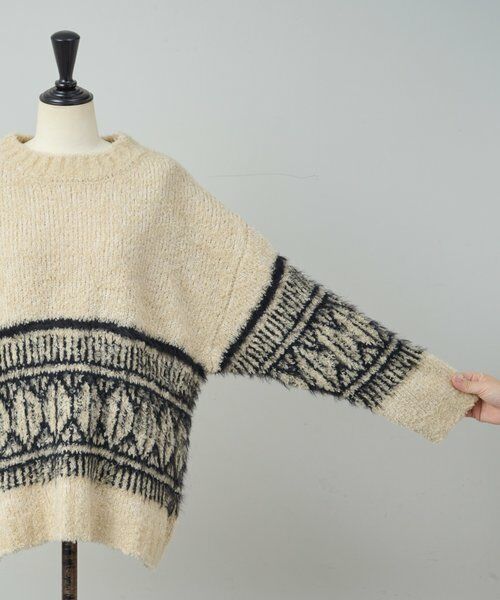 BEARDSLEY / ビアズリー ニット・セーター | ビッグフェアアイル柄プルオーバー | 詳細29