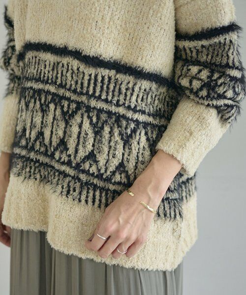 BEARDSLEY / ビアズリー ニット・セーター | ビッグフェアアイル柄プルオーバー | 詳細30