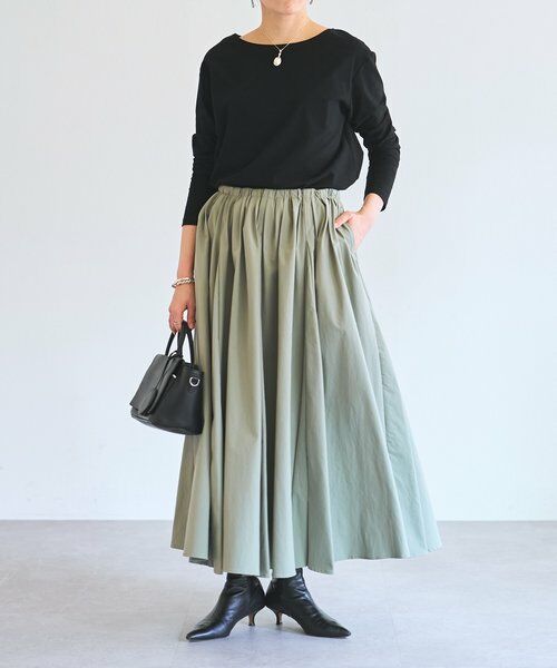 BEARDSLEY / ビアズリー ロング・マキシ丈スカート | 《12/11(木)12：00予約開始》タックフレアスカート | 詳細1