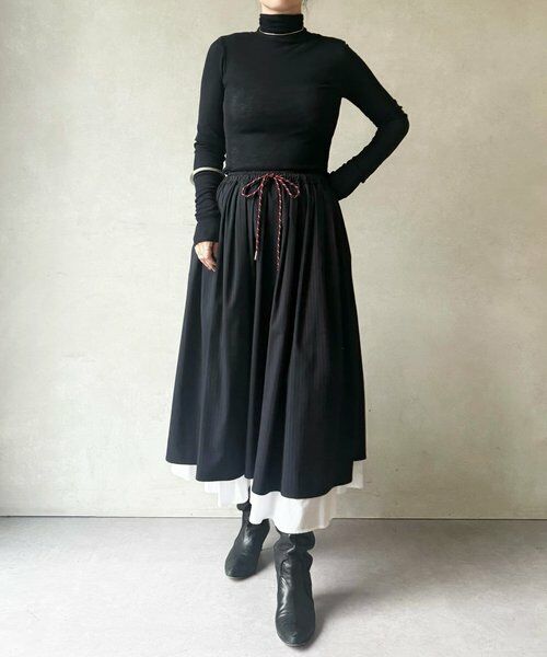 BEARDSLEY / ビアズリー ロング・マキシ丈スカート | レイヤードギャザースカート | 詳細3