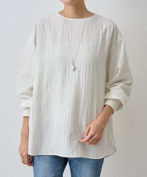 BEARDSLEY / ビアズリー シャツ・ブラウス | 《12/11(木)12：00予約開始》ソデグチニットシャツ | 詳細1