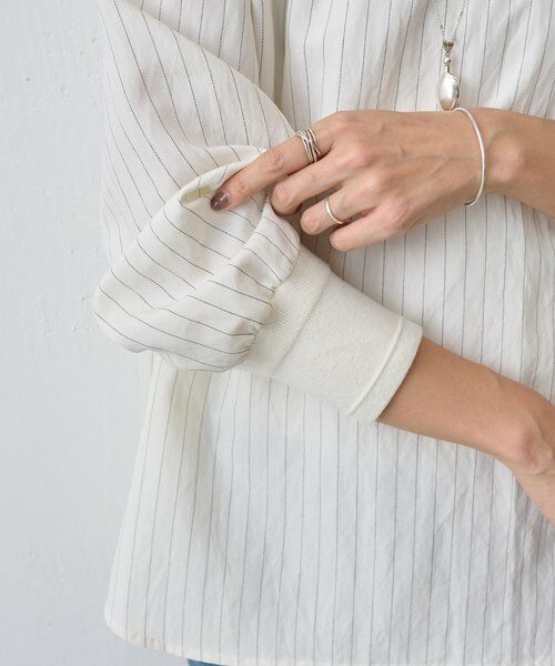 BEARDSLEY / ビアズリー シャツ・ブラウス | 《12/11(木)12：00予約開始》ソデグチニットシャツ | 詳細10