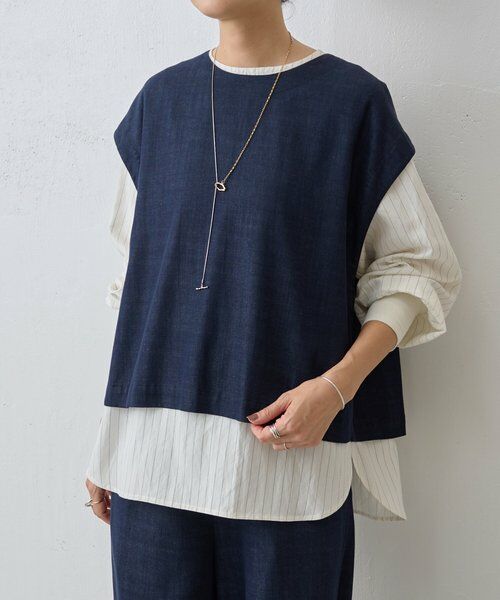 BEARDSLEY / ビアズリー シャツ・ブラウス | 《12/11(木)12：00予約開始》ソデグチニットシャツ | 詳細13