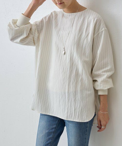 BEARDSLEY / ビアズリー シャツ・ブラウス | 《12/11(木)12：00予約開始》ソデグチニットシャツ | 詳細4