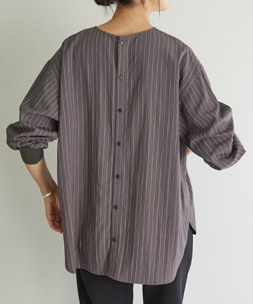 BEARDSLEY / ビアズリー シャツ・ブラウス | 《12/11(木)12：00予約開始》ソデグチニットシャツ | 詳細18