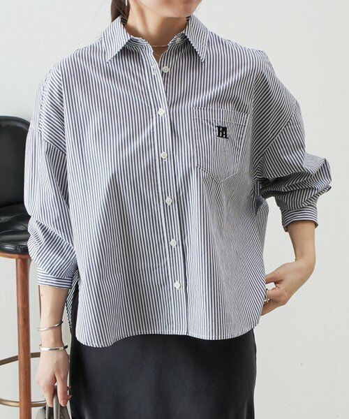 BEARDSLEY / ビアズリー シャツ・ブラウス | 《12/11(木)12：00予約開始》刺繍入りショートシャツ | 詳細10