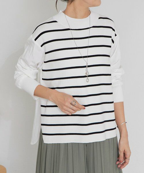 BEARDSLEY / ビアズリー ニット・セーター | 《12/11(木)12：00予約開始》フハクコンビボーダーニット | 詳細16