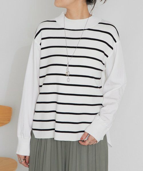 BEARDSLEY / ビアズリー ニット・セーター | 《12/11(木)12：00予約開始》フハクコンビボーダーニット | 詳細19