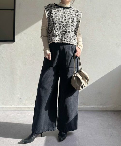 BEARDSLEY / ビアズリー ニット・セーター | 《12/11(木)12：00予約開始》ツイードニットジレ | 詳細11