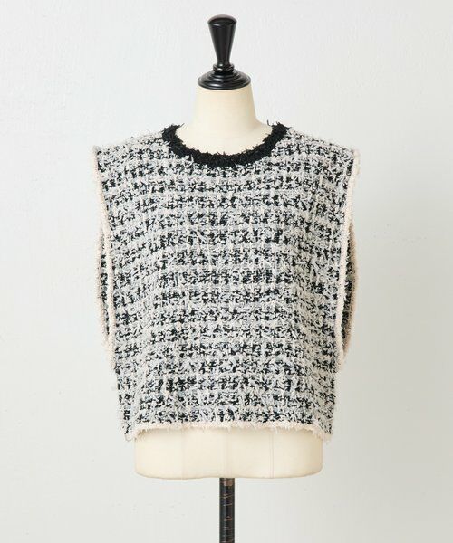 BEARDSLEY / ビアズリー ニット・セーター | 《12/11(木)12：00予約開始》ツイードニットジレ | 詳細13