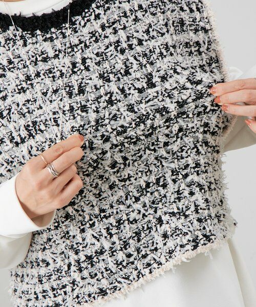 BEARDSLEY / ビアズリー ニット・セーター | 《12/11(木)12：00予約開始》ツイードニットジレ | 詳細15