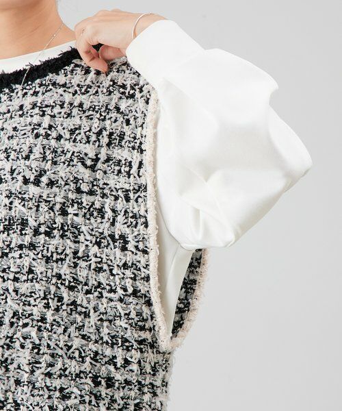 BEARDSLEY / ビアズリー ニット・セーター | 《12/11(木)12：00予約開始》ツイードニットジレ | 詳細17